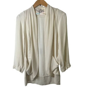 Kimchi Blue Sheer Cream Cardigan Size‎ Small
